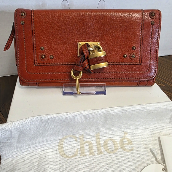 Handbags - Chloé Paddington Long Wallet With Box,dusty & Care Cards.